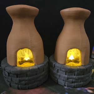 Rust Furnace with tea light MINI