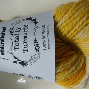 Natural Plant Dyed Turmeric Yarn from British Columbia Happy Sheep image 2