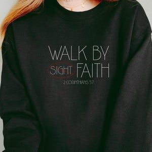 Faith-Inspired Crewneck Sweatshirt, Motivational Apparel, Christian Gift, Inspirational Wear, Cozy Sweatshirt, Everyday Comfort, minimalist