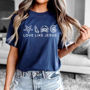 Beachy tshirt Christian Crewneck Ocean Inspired Style Coconut Girl Clothes Ocean Beach Sweater Sea Shell Shirts Ocean Shirt Summer Tee