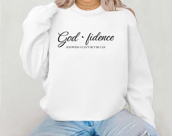 Godfidence クリスチャン スウェットシャツ：インスピレーションあふれる信仰のアパレル