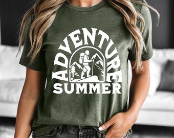 Adventure Summer Tee: Unisex Hiking Graphic T-Shirt