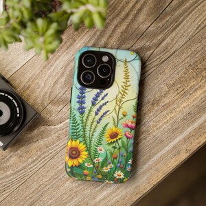 Floral Phone Case: Nature-Inspired Tough Cases, Bright Flower Design, Perfect Gift, Eco-Friendly Accessories, Spring Vibes