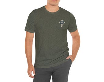 Christian Men&#39;s Tshirt, Healing Stripes Tee, Unisex Religious Shirt, Faithful Healing Top, Bible Verse Apparel
