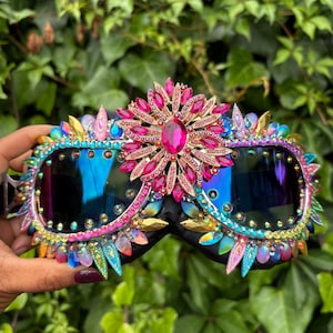 Burning Man, dustproof festival goggles. The Magenta Flower edition.