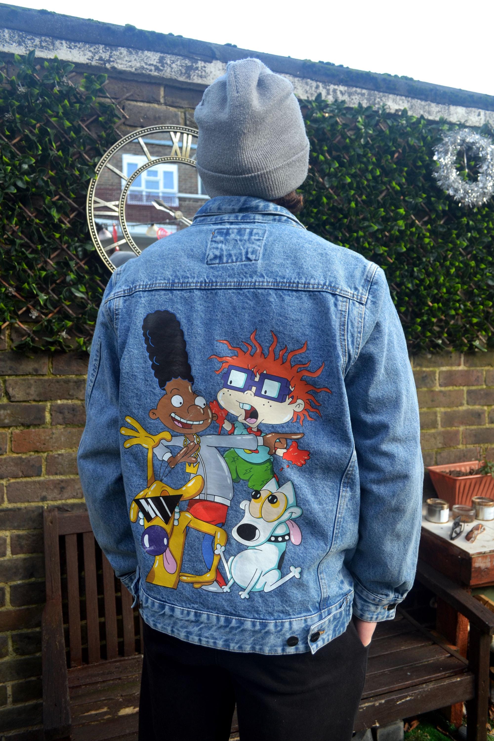 1997 Rugrats 90s Baby Rugrats Bomber Jacket 90s Cartoon Jean