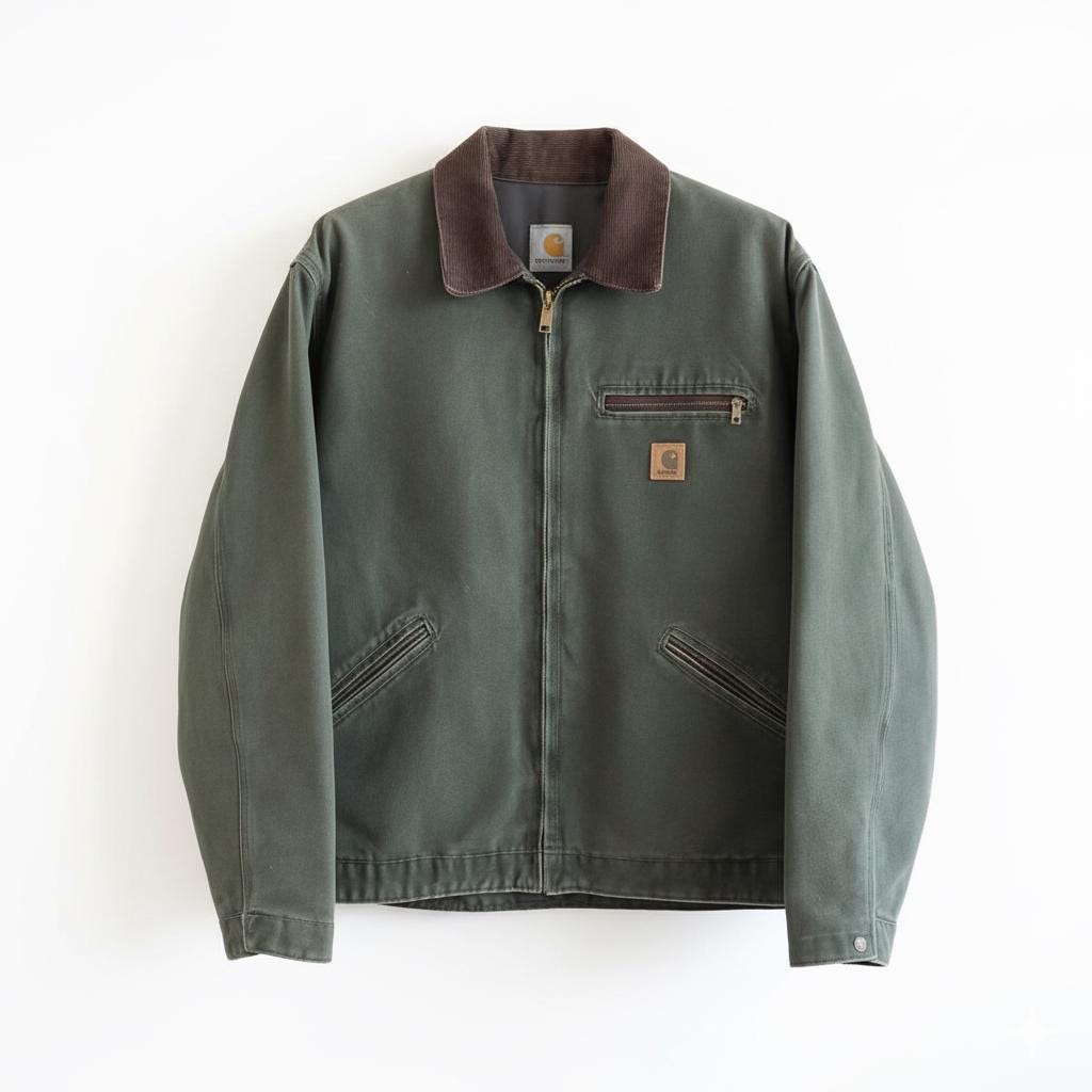 Carhartt Canvas Work Jacket: Vintage Duck Coat, Heavy Duty - Etsy