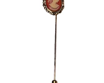 Vintage Avon Cameo 70er Jahre Stick Pin Kostüm Brosche Anstecknadel Schmuck