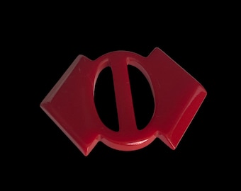 Bakelit Vintage Schnalle Candy Red