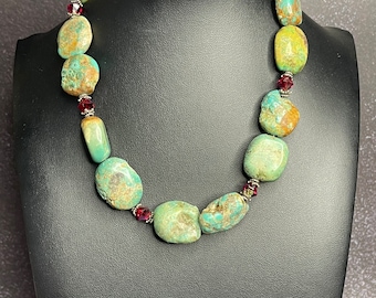 Große Türkis Statement Kette