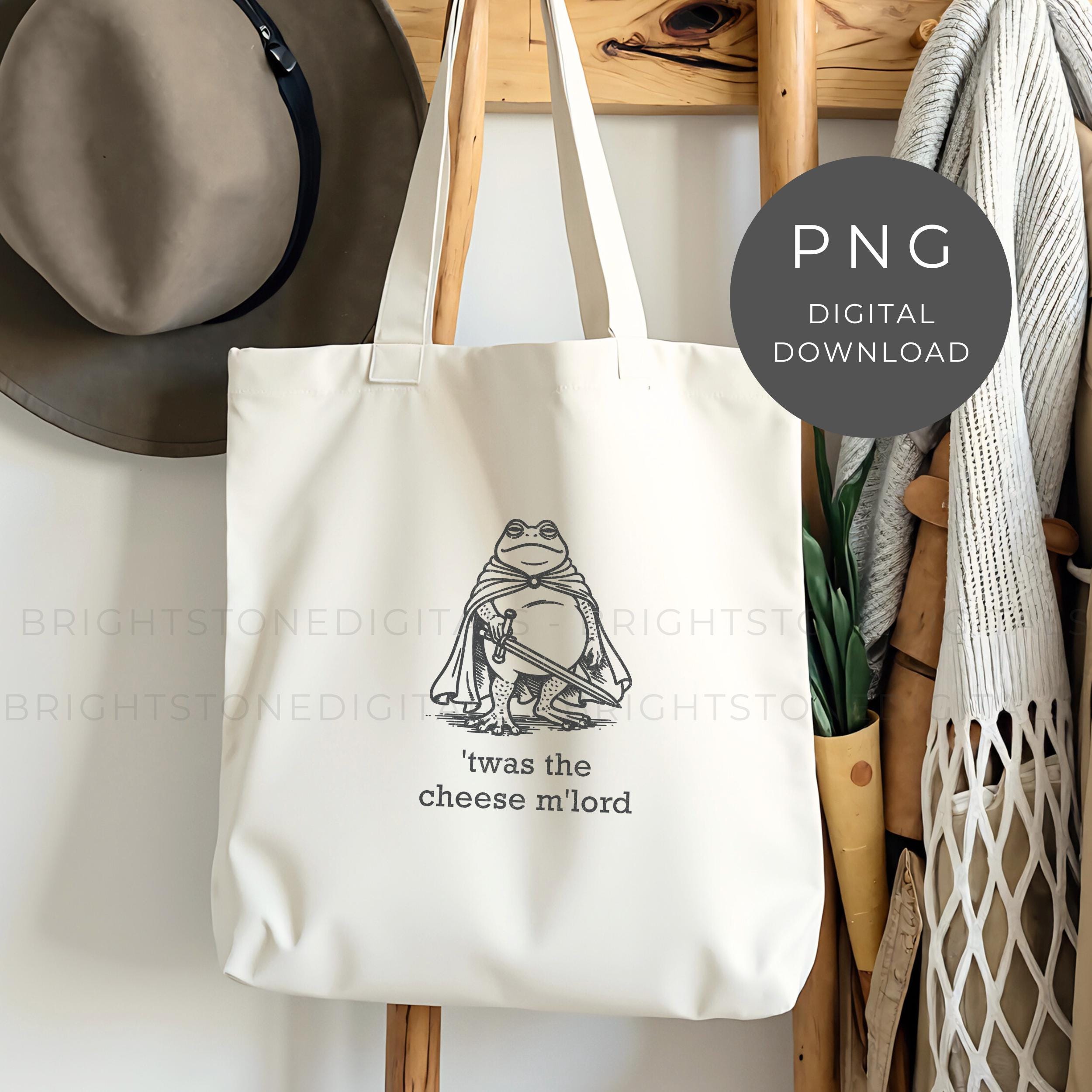 Funny Frog PNG: Twas the Cheese Silly Frog Shirt Design, Medieval Meme ...