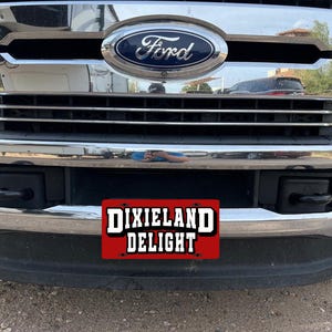ALABAMA Vanity Plate - Dixieland Delight Car Tag, Roll Tide License Plate Decor, Crimson Tide Car Tag