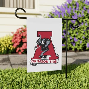 ALABAMA Yard Flagge, Crimson Tide Hausflagge, Bama Outdoor Rasen Garten Schild, Bama Decor