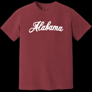 Alabama Tee Shirt | Unisex Alabama Football Shirt, Quality Comfort Colors Crimson Tide T-Shirt