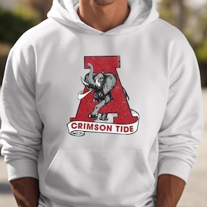Guy&#39;s Alabama Hoodie, Crimson Tide Sweatshirt, Gifts for Bama Fans, Roll Tide Shirt, Unisex