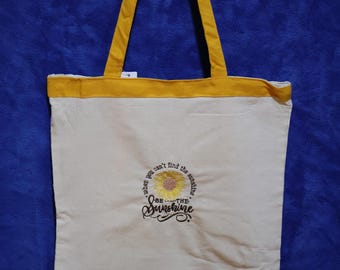 Embroidered Tote Bag