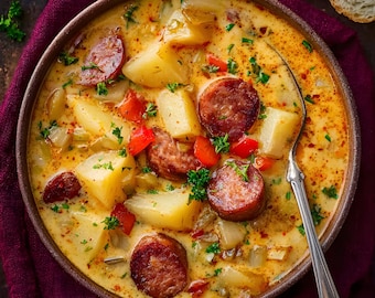 BEST RECIPE of Cajun Potato Soup Digital PDF Printable Download