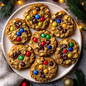 Easy Peanut Butter Monster Cookies Recipe PDF – Homemade Christmas Treats for Families