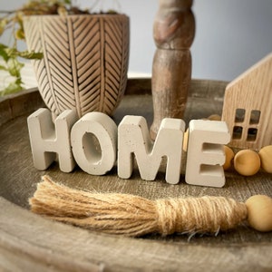Letras de cemento - Letras de hormigón - Decoración industrial - Escandinava - Letras de piedra