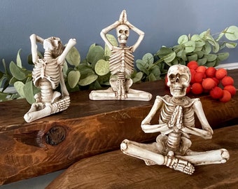 Yoga Skeleton Set of 3