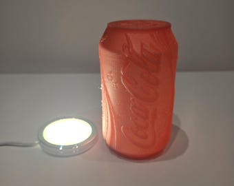 COKE Can 3D Printed with LED light included