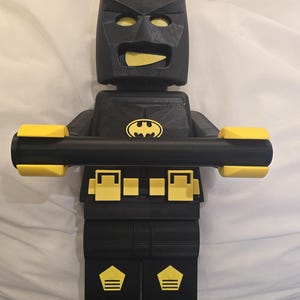 Porta carta igienica Batman in stile LEGO stampato in 3D personalizzato