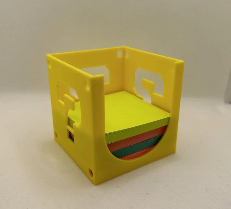 MARIO BROS BLOCK Post-it 3'' Inch Holder Custom Printed 3D - Etsy