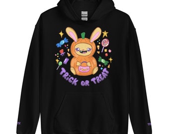 Trick or Treat Pumpkin Bunny Hoodie