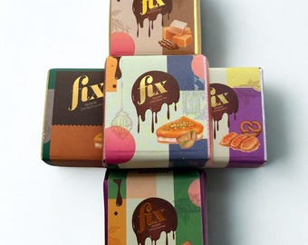Authentic Dubai chocolate Fix Dessert Chocolatier, set of 2 bars