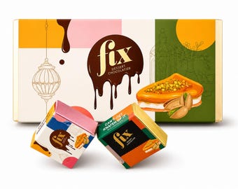 Autentico cioccolato di Dubai Fix Dessert Chocolatier, set di 3 barrette