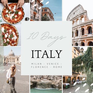 Overachievers | 4 Cities, 10 Days, Zero Regrets | Milan, Venice, Florence, Rome Itinerary PDF
