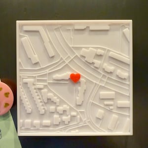 Magneet/koelkastmagneet, gepersonaliseerde 3D-kaart voor Inwijdingsfeest, koppels, bruiloft, verjaardag, eerste date