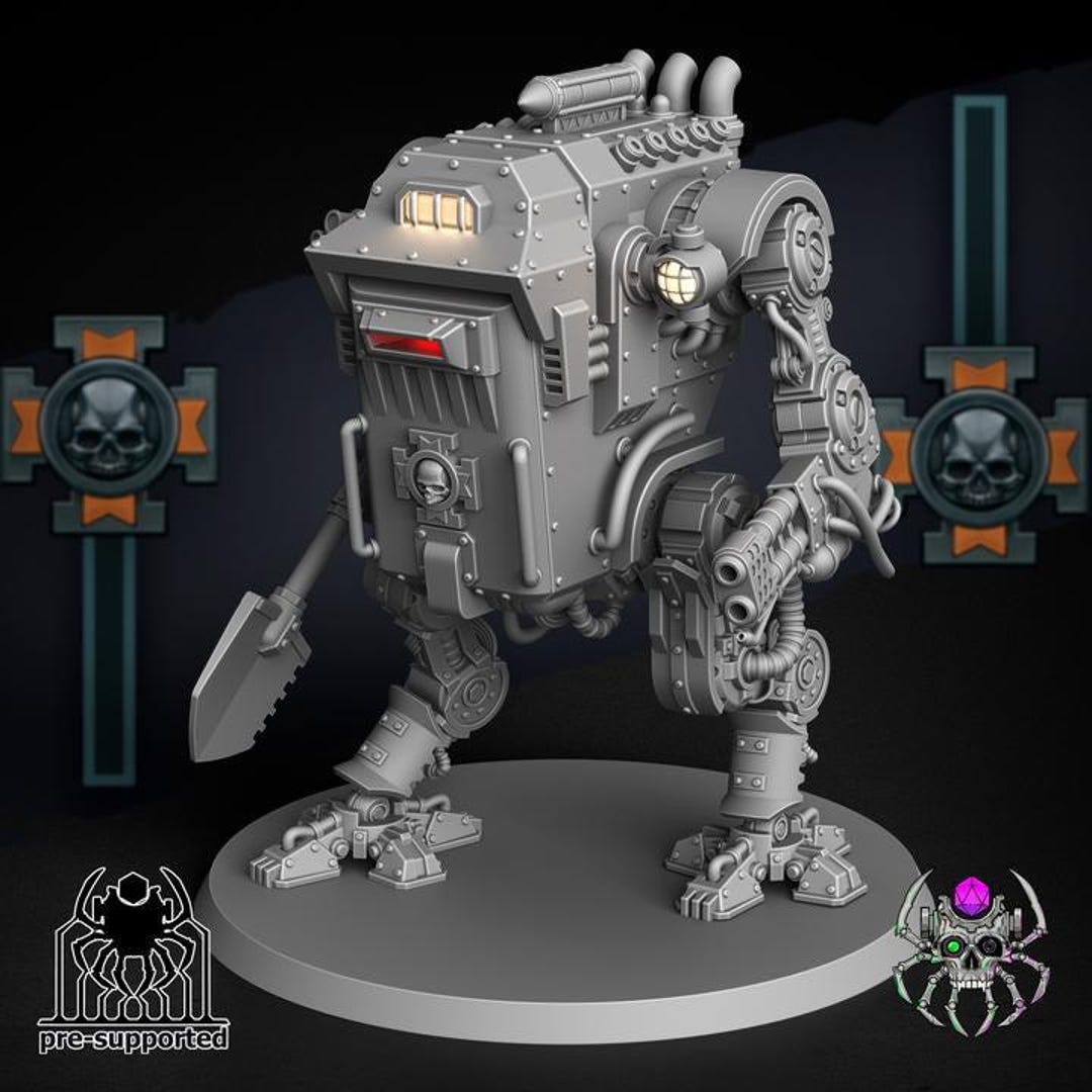 Ash Korps Walker Mech Sentinel - Imperial Space Guards Armored Walker ...