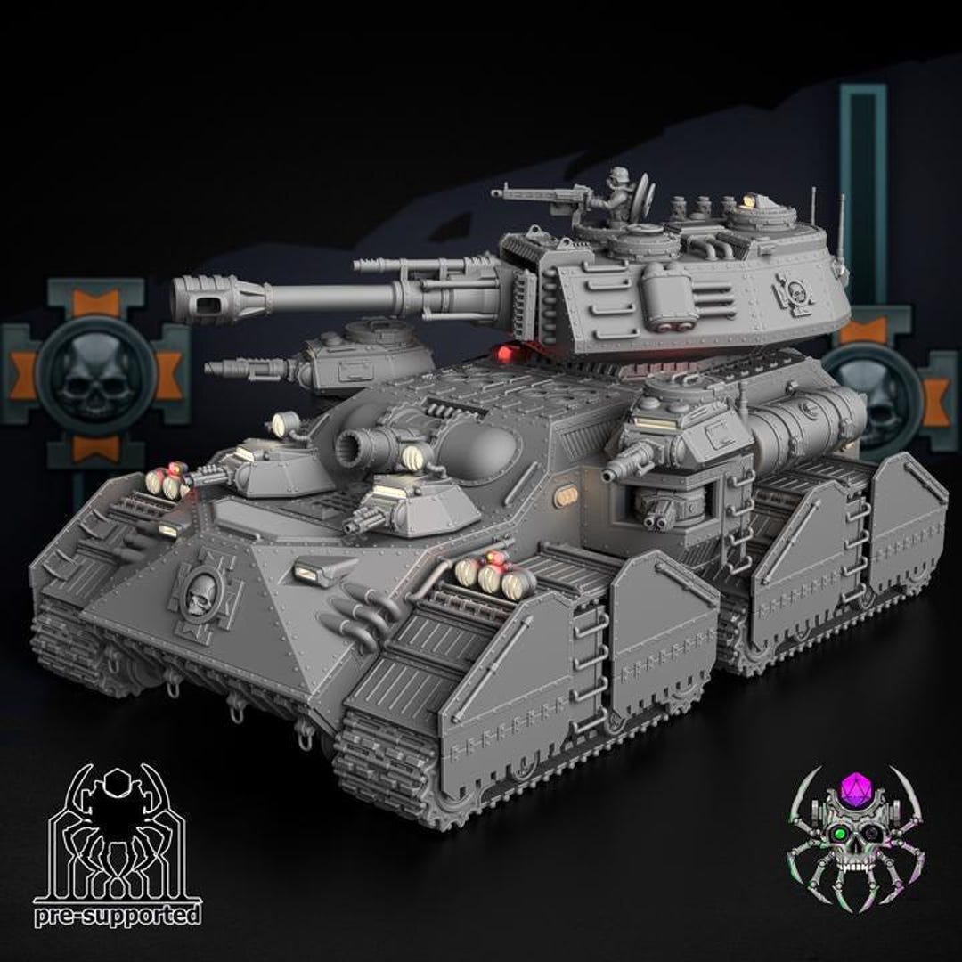 Ash Korps Banelord Super Heavy Tank - Imperial Space Guards Blade Tank ...