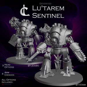 Armigeral Squire Mech - Imperial or Chaotic Knightly or Siege Automata for for Grimdark Future, Scifi Wargaming - 28/32mm
