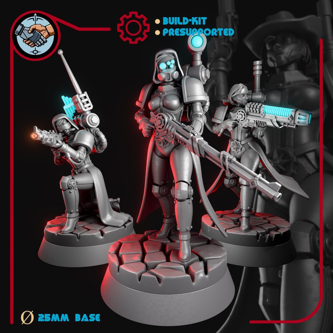 Female Machine Cult Rangers for Grimdark Future Wargaming - Etsy