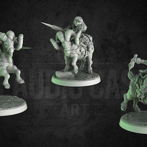 Halfling Goat Riders - Ram Cavalry 28mm/32mm Miniatures for Age of Fantasy, Old World, 9th Age, Kings of War