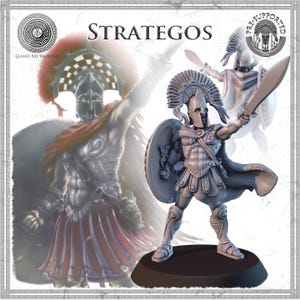 Ancient Greek Heroes - Achilles, Leonidas, Agamemnon, Helen of Troy 28mm/32mm Miniatures for Age of Fantasy, Old World, 9th Age, Oathmark
