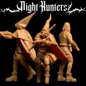 Grimdark Pilgrim / Witch Hunter Warband - 28mm/32mm Grimdark Miniatures, Yeomen, Trench Pilgrims, Shocktrooper Proxy - Set of 10