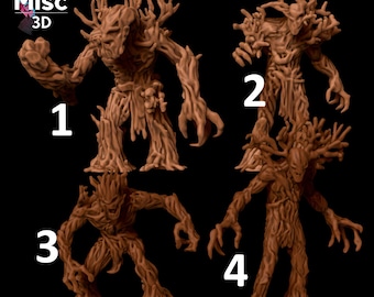 Treant Warriors / Dryad Treemen / Druidic Wildshape - Monster for DnD, Pathfinder, 5e RPG or Fantasy Wargaming, 28mm/32mm scale