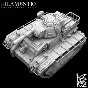 Panzer Main Battle Tank &quot;Hippo&quot; - Imperial Space Guards Vehicle for Grimdark Future, Scifi Wargaming