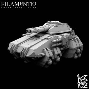 Gladiatorial Anti-Grav Battle Tank &quot;Crododil&quot; - Battle Brother Vehicle for Grimdark Future, Scifi Wargaming