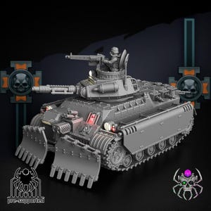 Ash Korps Chimeric Tank - Imperial Space Guards Vehicle for Grimdark Future, Scifi Wargaming