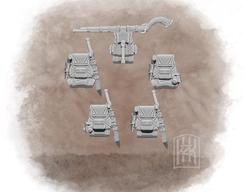 Iron Horde Equipment - Mongol Khanate Inspired Kitbash Bits for Grimdark Trench Wargaming