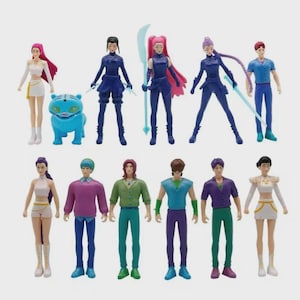 12pcs Kpop Demon Hunter Theme Doll Set Cartoon Model Toys Decor Dest Decorations