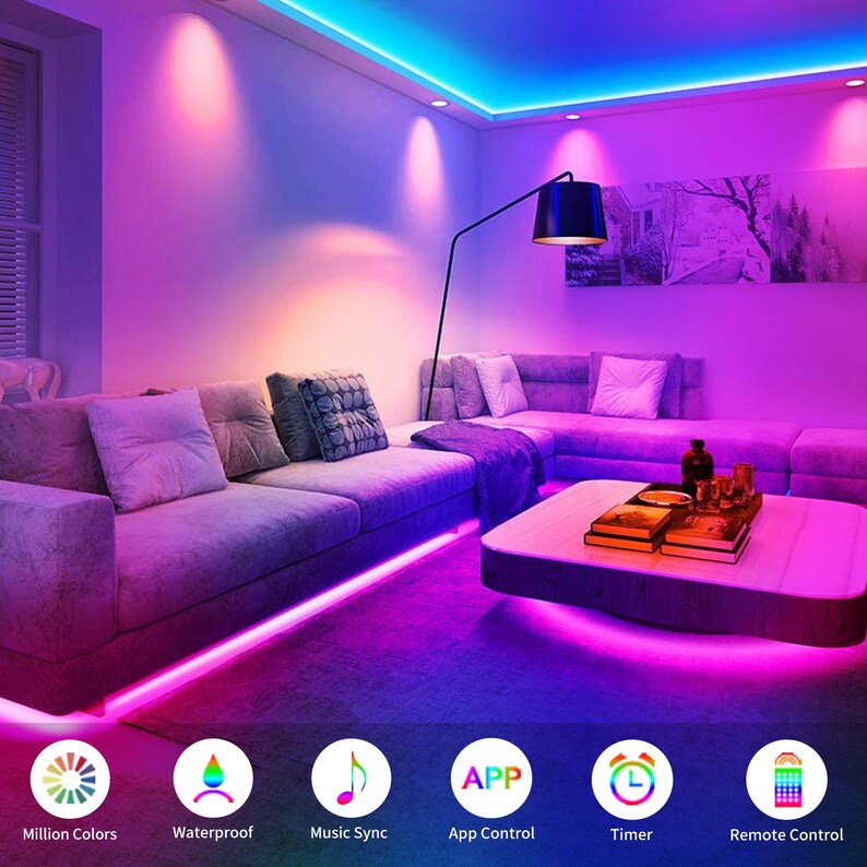 Smart String Light 32.8FT Outdoor String Light Tube Lights - Etsy