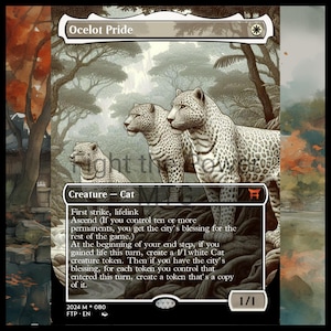 Carte personnalisée Ocelot Pride Altered Art