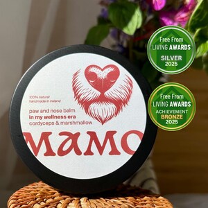Baume pour les pattes et le nez de chien - Cordyceps et guimauve | Non parfumé | À base de plantes