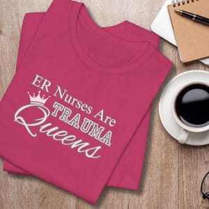 ER ナース シャツ、ER ナース ギフト、救急医療ナース シャツ、かわいい救急看護師ギフト、面白いナース T シャツ、救急科スタッフ T シャツ
