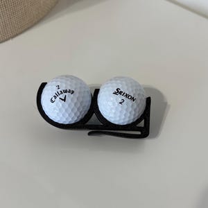 Golf Ball Holder Clip, Belt Clip for 2 Balls, Lightweight Golf Accessory for Easy Access, Fits Standard Golf Balls, Golfer Gift, Gift idea